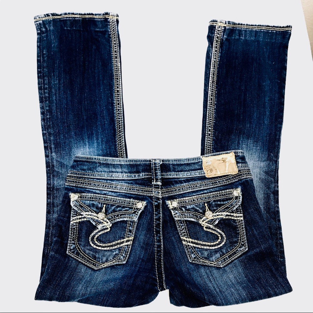 Silver Suki Surplus Bootcut dark wash jeans Sz 28 - Picture 2 of 7